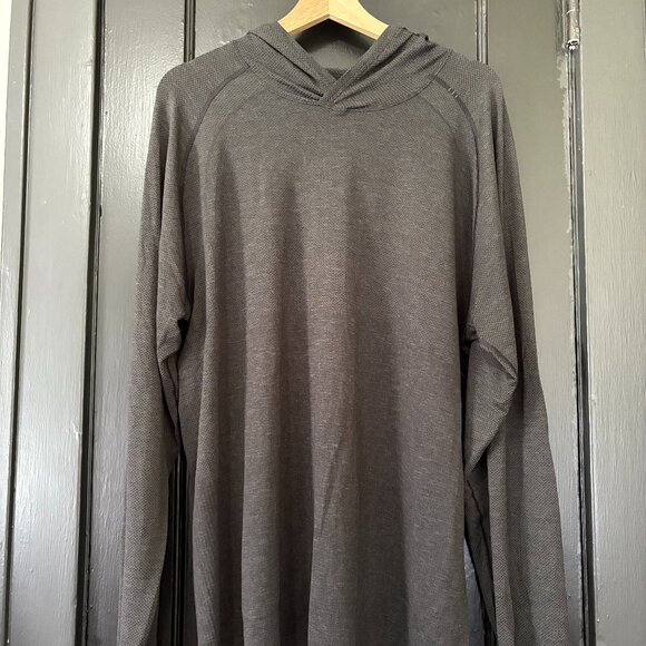 lululemon athletica Other - 👕🍋 Men's Lululemon Metal Vent Tech Pullover Hoodie Deep Coal / Black